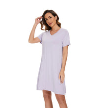 Load image into Gallery viewer, Bamboo Short Sleeve Nightdress