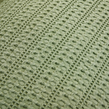 Load image into Gallery viewer, Close-up of sage green waffle texture fabric on duvet cover