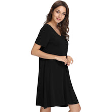 Load image into Gallery viewer, Bamboo Short Sleeve Nightdress
