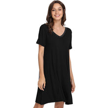 Load image into Gallery viewer, Bamboo Short Sleeve Nightdress
