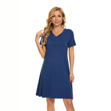 Load image into Gallery viewer, Bamboo Short Sleeve Nightdress
