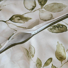 Load image into Gallery viewer, Close-up of hidden zipper closure on duvet cover
